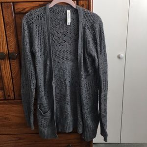 Women’s Long Gray Cardigan